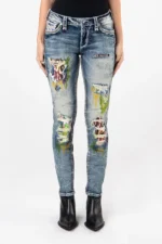 Rock Revival Harlow MS201 Mid Rise Skinny Jeans (3)