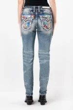 Rock Revival Harlow MS201 Mid Rise Skinny Jeans (5)