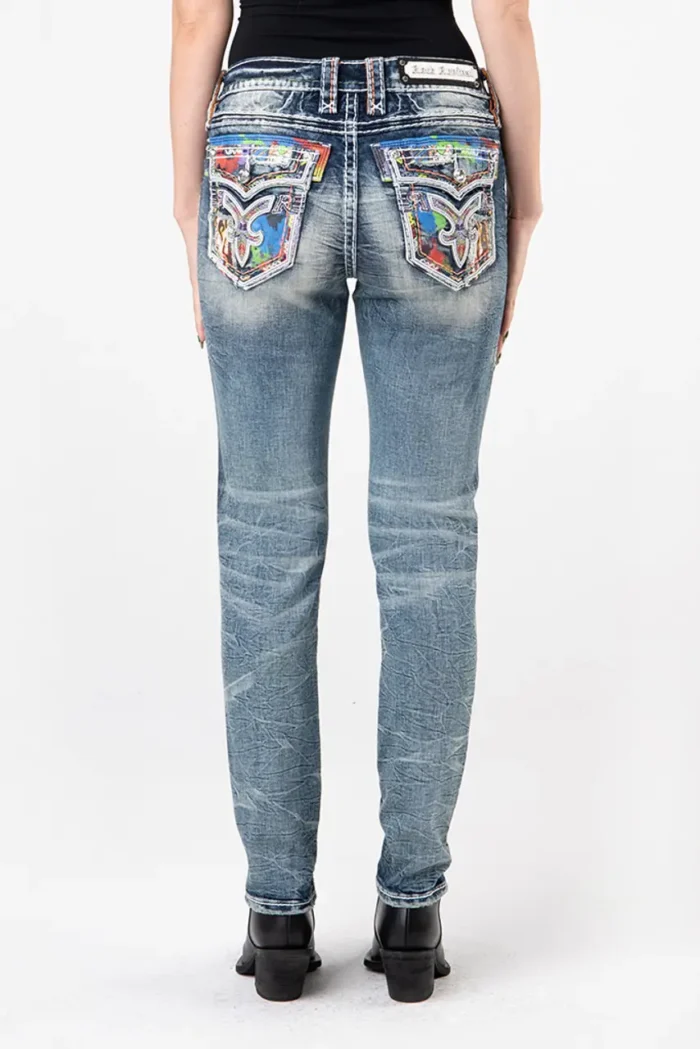 Rock Revival Harlow MS201 Mid Rise Skinny Jeans (5)