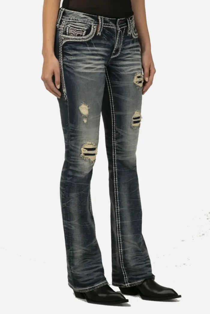 Rock Revival Jane B200 Low Rise Boot Cut Jeans (5)