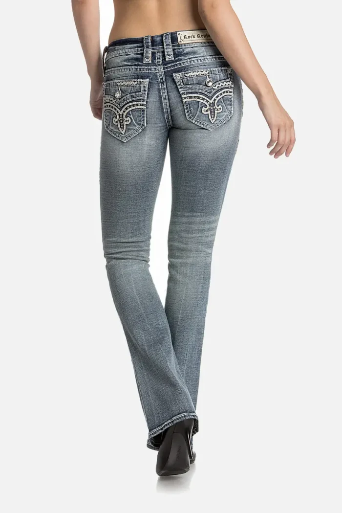 Rock Revival Lesia B203 Low Rise Boot Cut Jeans (1)